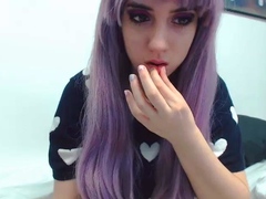 Awesome Amateur teen blonde toying pussy