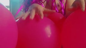 naked with my heart balloons