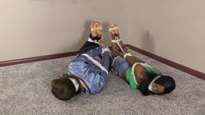 Ebony Damsels Duct Taped & Cleave Gagged 1080p