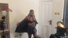 mafia boss in black leather jacket humiliated hustlerporn wife and fuck her in the bedroom