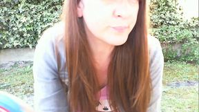 Balloons to inflate together in the garden