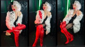 Cruella smokes an extra Long Eve 240 dog Training