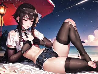 Megumin's 1st Anal Sex During the time that on Vacation in Ai Adaptation Konosuba
