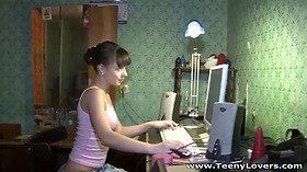 Naive teeny fucks like a woman