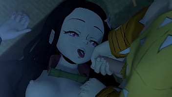 Zenitsu se folla a Nezuko mientras el huev&oacute_n de Tanjiro est&aacute_ mimiendo