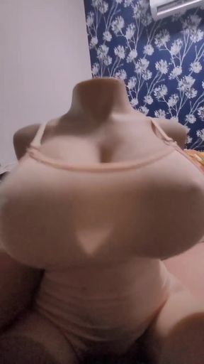 Curvy Sabrina enjoys milking her man after a tough day