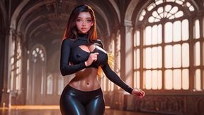 Sexy Brunette Teasing You