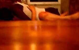 Girl with bbc and hubby in kitchen