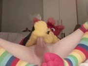 Femboy Bird Shows Off Cute Socks and Butt