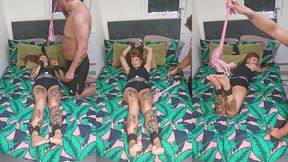 tickling my girlfriend whilst shes bound!