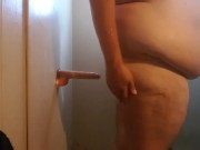 Jay Dragon shower dildo fuck