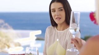 VIXEN College bimbos Sybil stays with a married couple abroad two