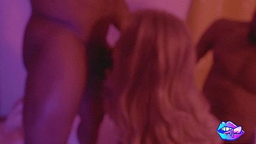 BONNIE ROSE CUCKS PATHETIC HUBBY WITH 2 BBC