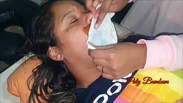 Depiladora pela primeira vez quase morri de dor . Depilação anal e vaginal parte 2