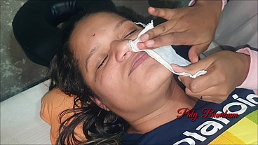 Depiladora pela primeira vez quase morri de dor . Depilação anal e vaginal parte 2