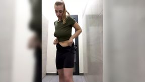 Extreme sex at the gym  Cumming a lot