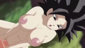 Dragon Ball parody: Caulifla swallows an old man’s juicy cock between tournament matches
