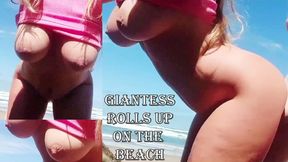 Giantess gets Fucked from Behind on the Beach