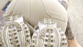 Shoe soles full of dirt - small version