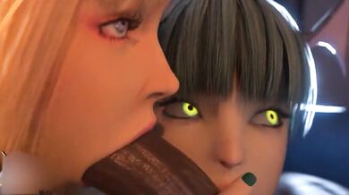 As a New Year's gift, the girl decided to invite her friend too.[eng sub]