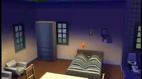 Two Sims Girls Spark Hot Lesbian Tryst in Animated Erotic Fantasy