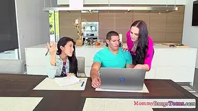 Cougar Sucks In Forbidden Trio With Bianca Breeze