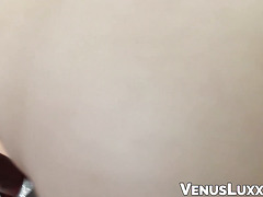 Trannies Carmen Moore and Venus Lux taking turns fucking each other