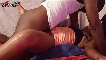 Kissing and intimate missionary sex with Gcent and Ghana girl