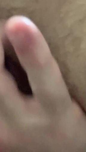 Trans man in doggystyle masturbating and fucking his pussy   Clip 1