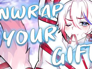 Boyfriend Wishes u To Use His LARGE and WET "Christmas Gift", so U Make Him Use a BALL GAG~ [Riding] [Ball Gag] [Bound] [Eating Me Out] [Obedient]