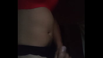 Masturbandome en ropa interior