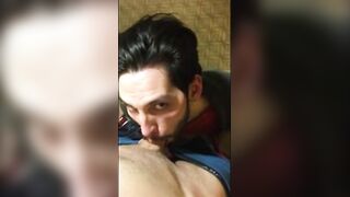 6'10 Guy Swallows Cum from Big Cocks