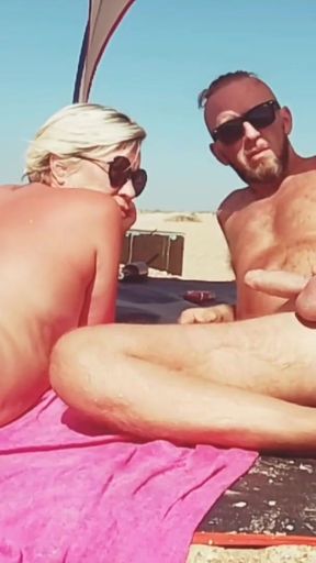 Epic moment from &quot;Cumming in my stepmom&#039;s mouth on the beach&quot;