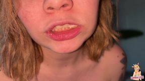 Hungry Giantess Make You Clean Her Mouth