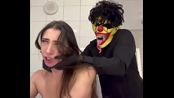 Gibby The Clown Serving Severe Backshots To White Slut While Her Boyfriend Is Playing Fortnite