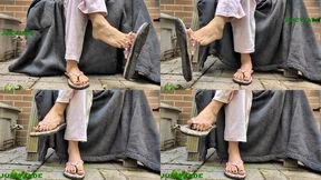 Small Asian feet in flip flops - vol 7 MP4