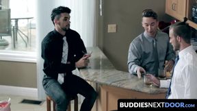 BuddiesNextDoor.com - High-stakes poker turns into a heated and explicit fuck fest fo