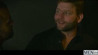 Sam chokes Jessy's hard cock for money