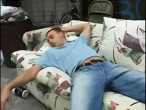 Blonde babe rides cock reverse cowgirl style with nipple rings