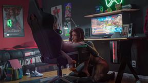 Black widow giving you a blowjob