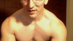 Daddy Shows Off His Muscles