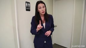 Stepmom Jerks Stepson's Raging Boner at Work