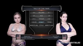 kaiia eve vs kyra rose female wrestling