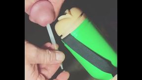 Swallowing Many Loads of My Own Cum From A Glass Straw - Sounding For My Cum
