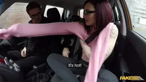 Tight teen gets fucked in fake driving school