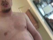 Horny Guy Self Facials on the Bathroom Floor
