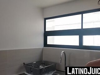 Naughty Alfonso Osnaya stretches his mouth with two big lean cocks