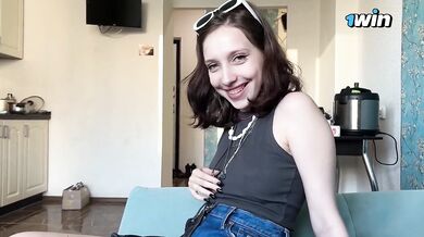 Street Snagged Ukrainian 18yo Choked Gushed Big Dick Cumshot