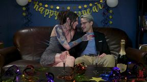 New Years Bang: Chelsea Marie Frees Butt Slut From Chastity