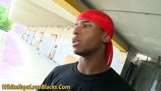 Watch this black thug passionately deepthroat BBC like a pro - HD homemade interracial video